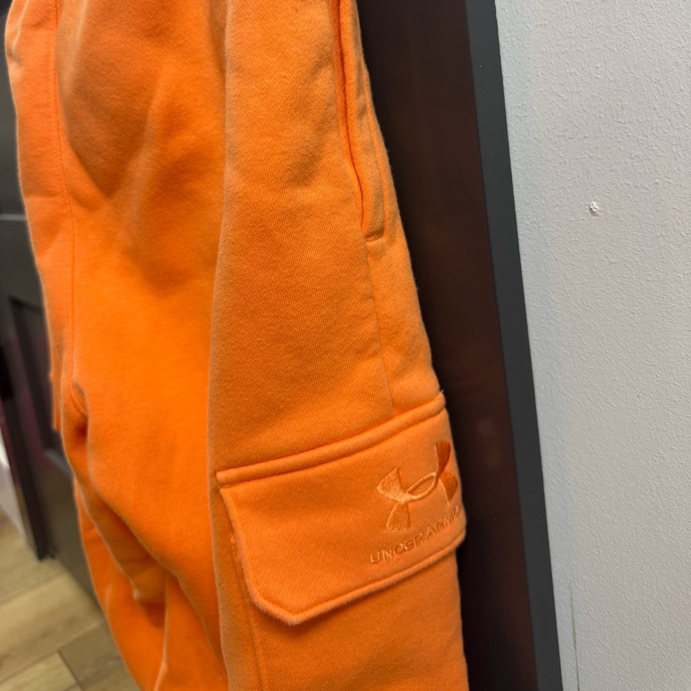 Under Armour Cargo Joggers Orange Women’s Small - Picture 3 of 12